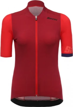 SANTINI GENIO Short Sleeve Wommen Jersey Red