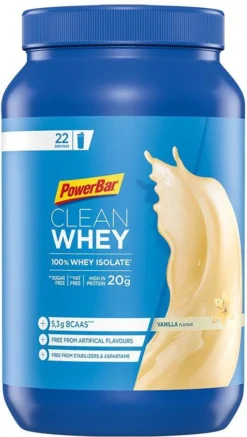 PowerBar Clean Whey 100% Whey Isolate Protein Powder Vanilla 570 G