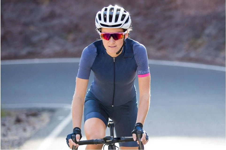 SANTINI GENIO Short Sleeve Wommen Jersey Blue 4 SANTINI GENIO Short Sleeve Wommen Jersey Blue - Image 4